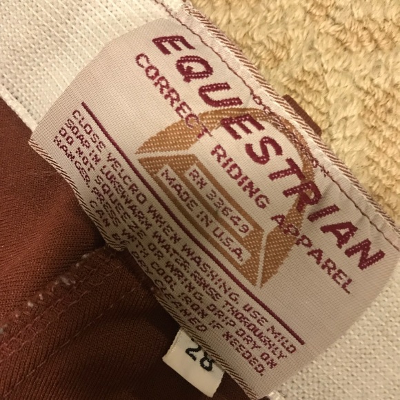 Rust Riding Breeches - Picture 3 of 3